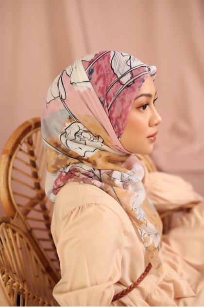 Ayla Cotton Voile Square Scarf